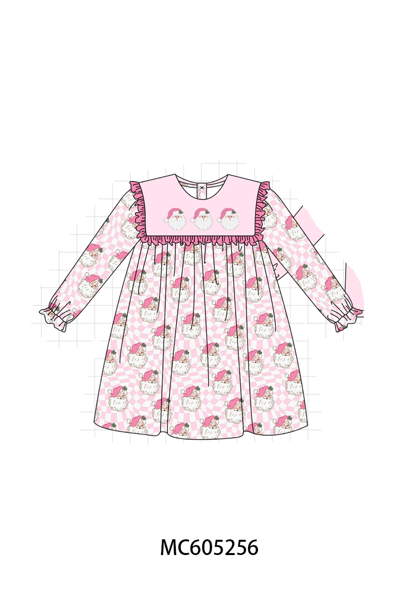 PREORDER Pink Christmas Santa Claus French Knot Collection