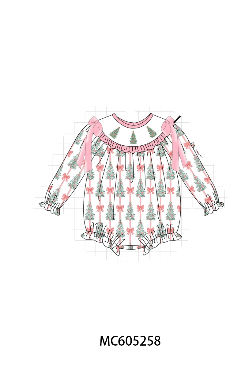 PREORDER Pink Christmas Tree Embroidery Collection