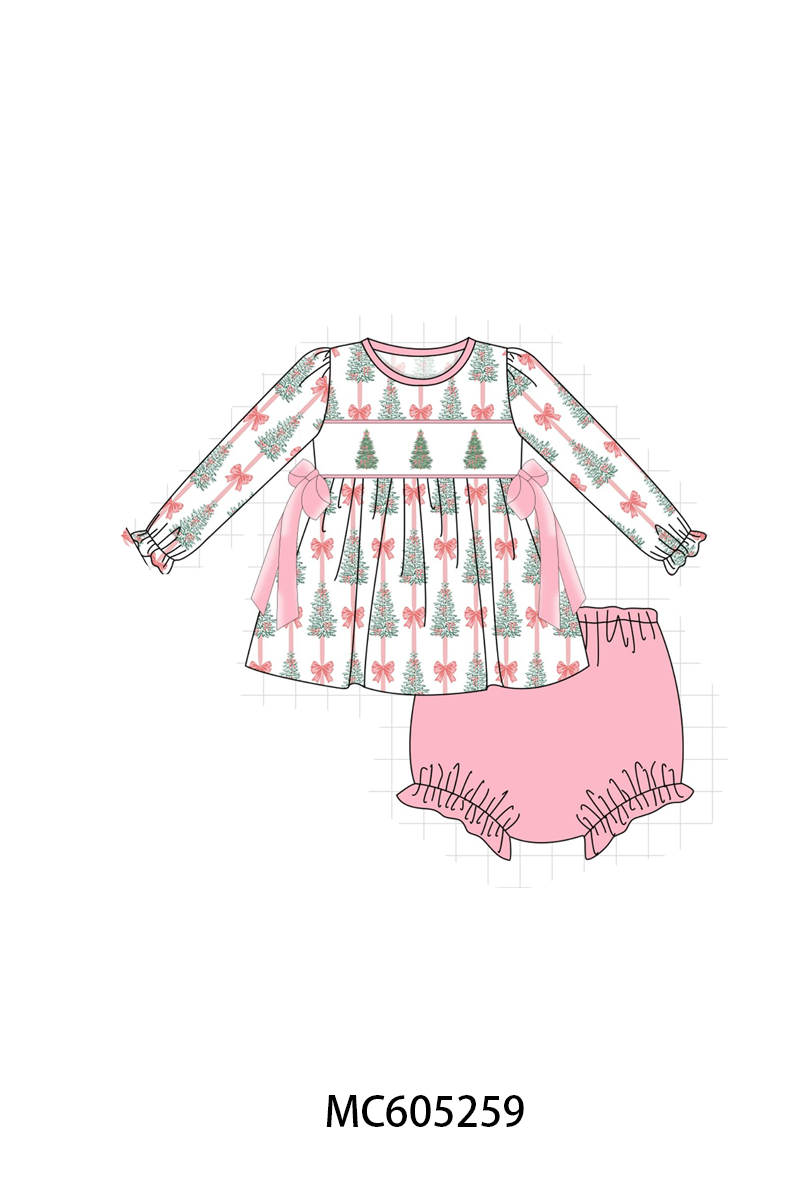 PREORDER Pink Christmas Tree Embroidery Collection