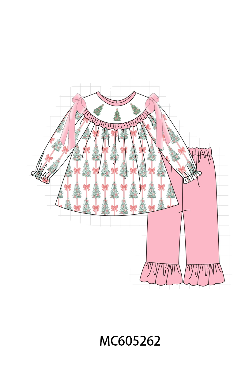 PREORDER Pink Christmas Tree Embroidery Collection