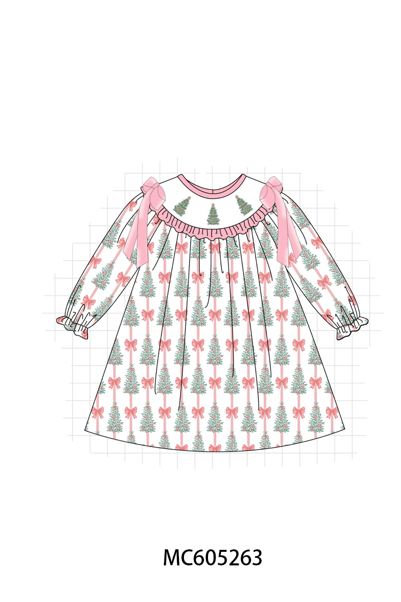 PREORDER Pink Christmas Tree Embroidery Collection