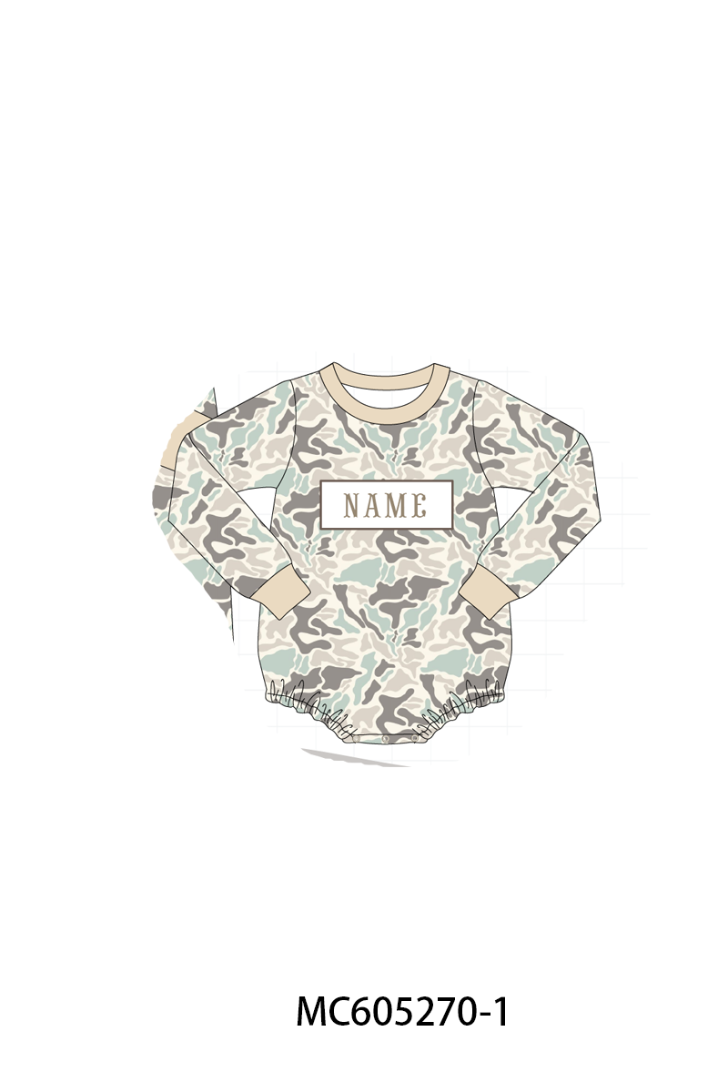 PREORDER Camouflage hunting deer monogram embroidery collection