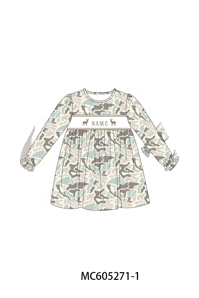 PREORDER Camouflage hunting deer monogram embroidery collection