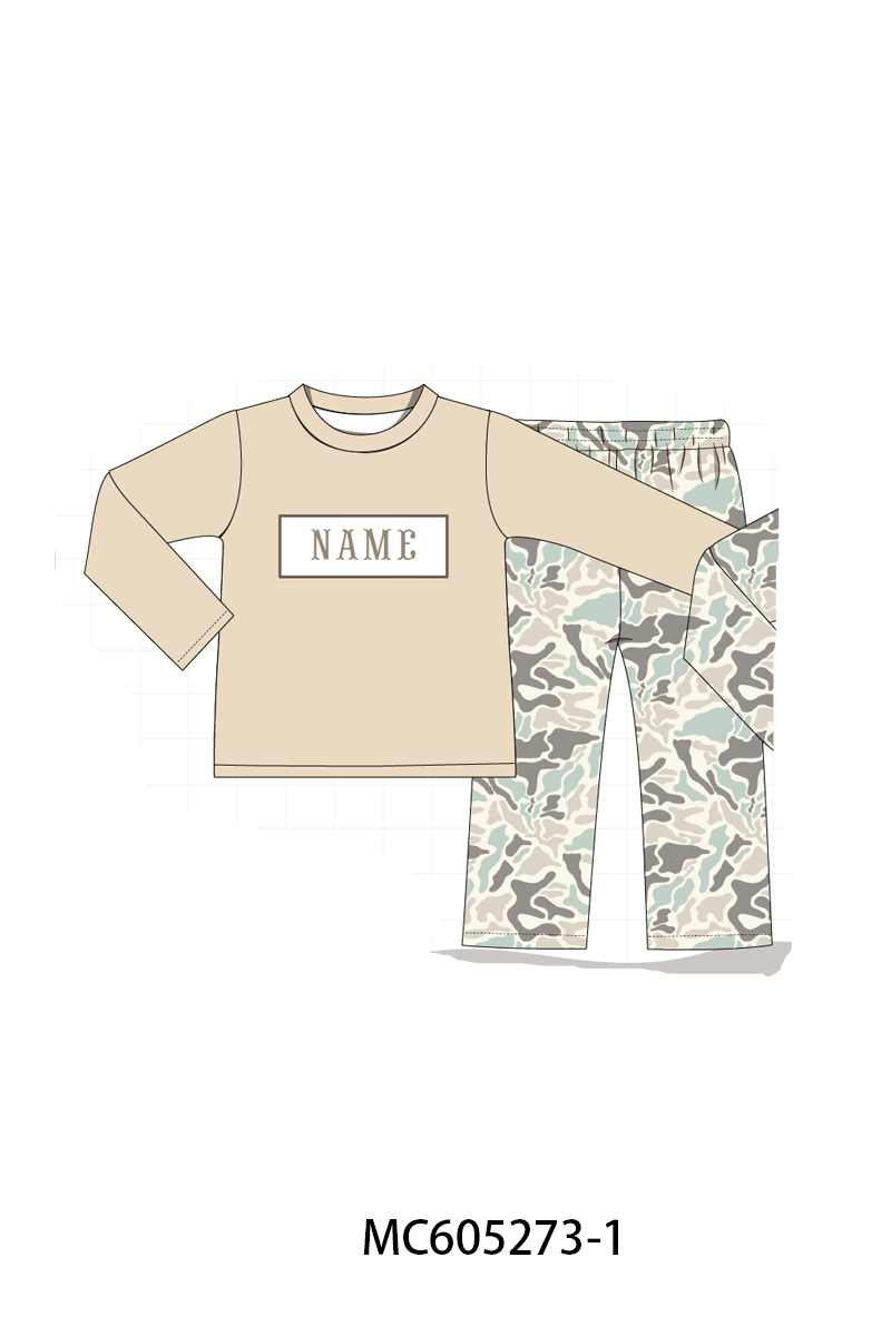 PREORDER Camouflage hunting deer monogram embroidery collection