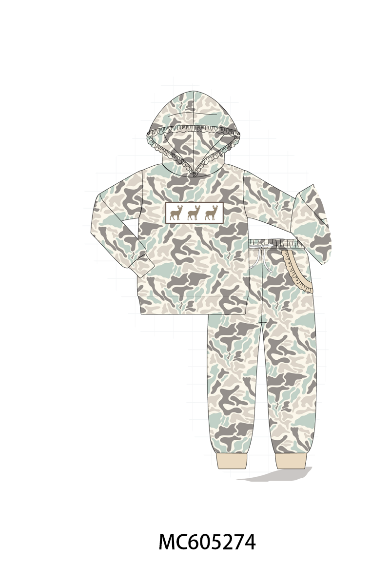 PREORDER Camouflage Hunting Deer Embroidery Collection
