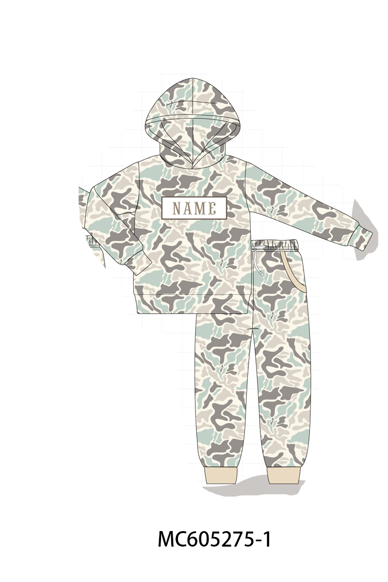 PREORDER Camouflage hunting deer monogram embroidery collection