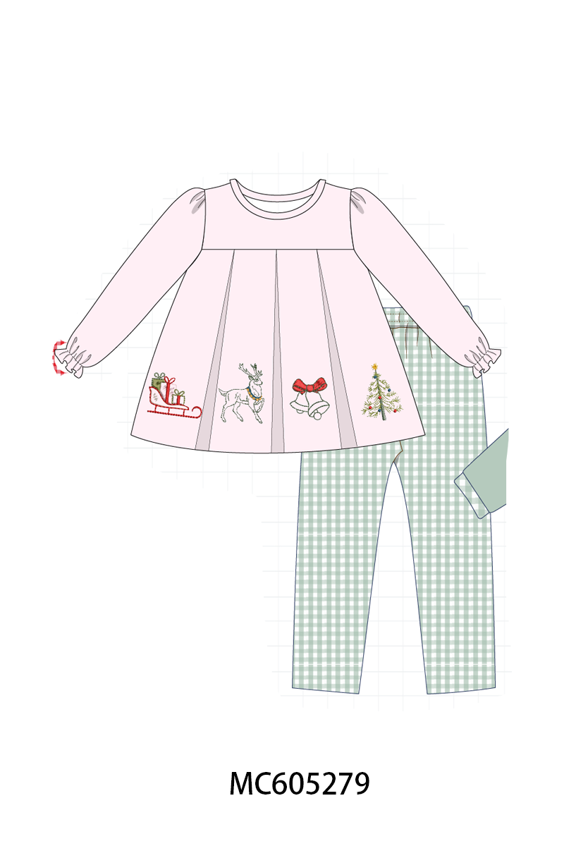 PREORDER Pink & Sage Christmas Embroidery Collection