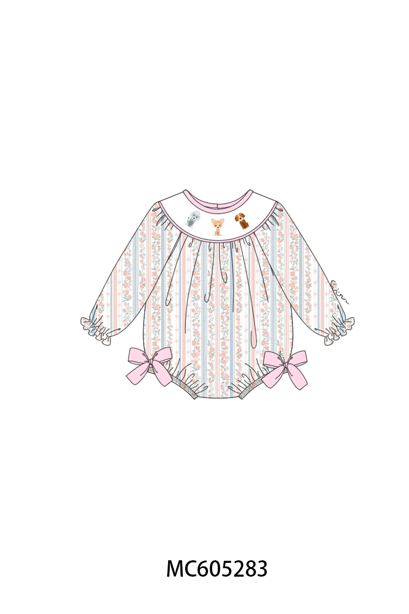 PREORDER Puppy Embroidery Floral Collection