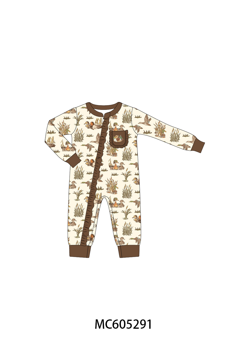 PREORDER Brown Duck Embroidery Bamboo Collection