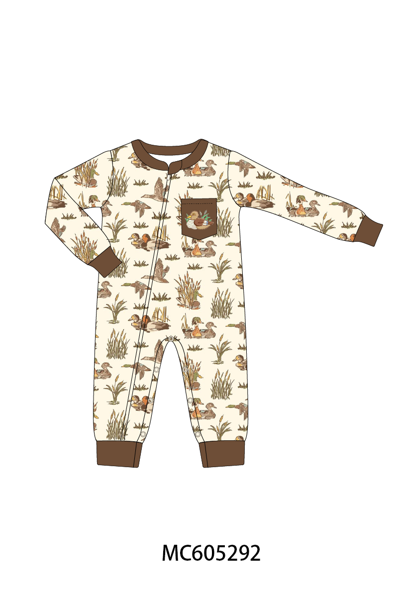 PREORDER Brown Duck Embroidery Bamboo Collection