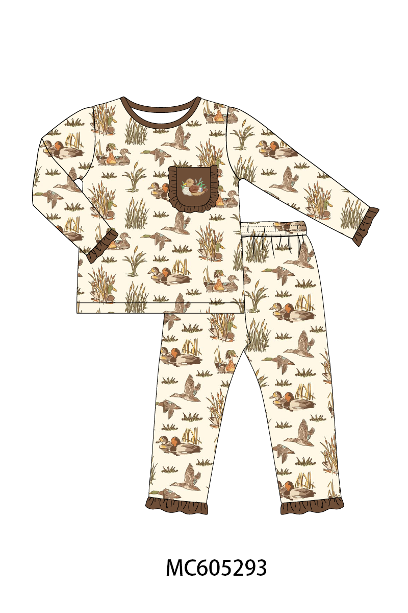 PREORDER Brown Duck Embroidery Bamboo Collection