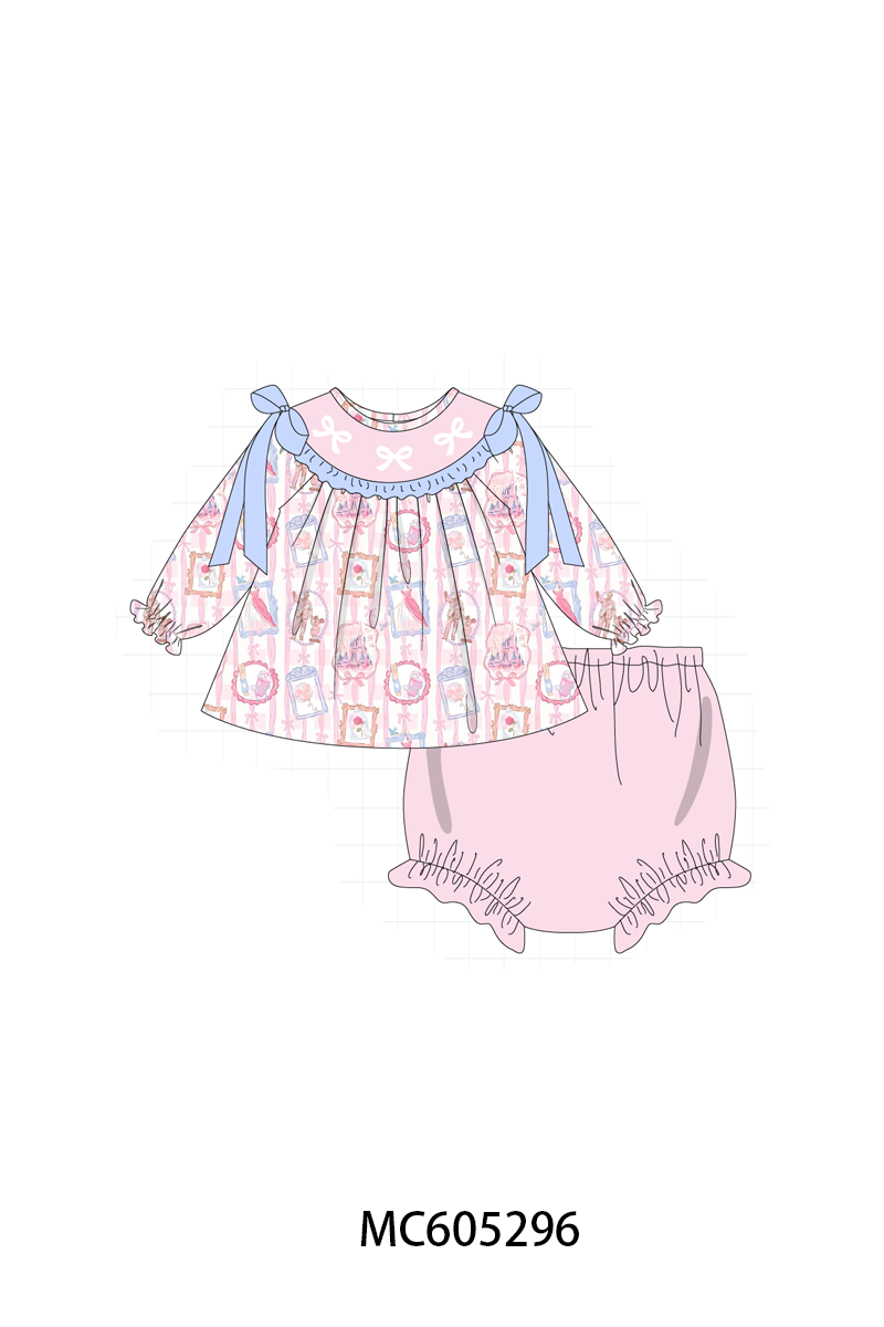 PRERORDER Pink bow embroidery collection