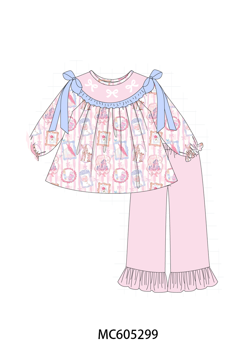 PRERORDER Pink bow embroidery collection