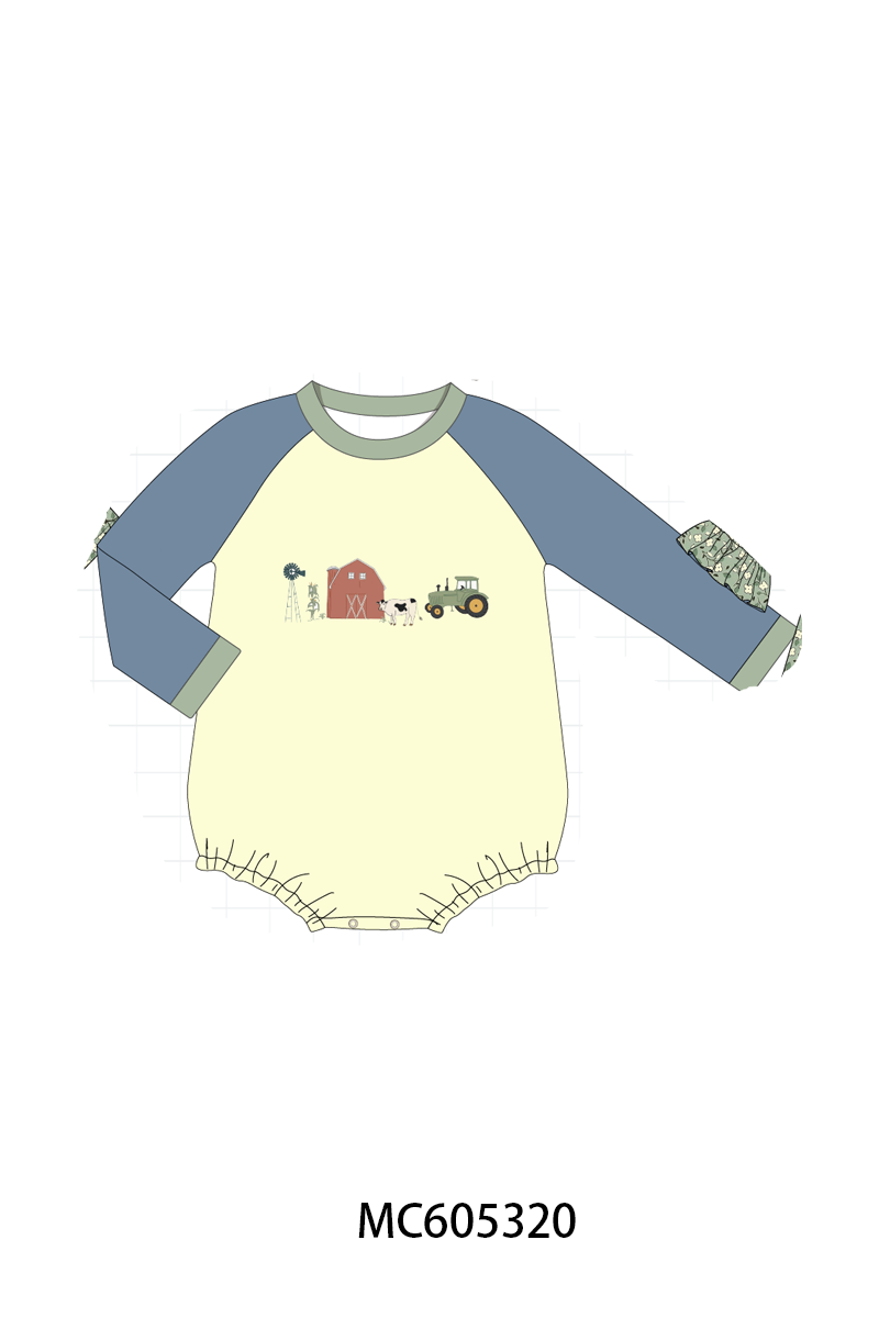 PO92 Green Farm Embroidery Floral Collection