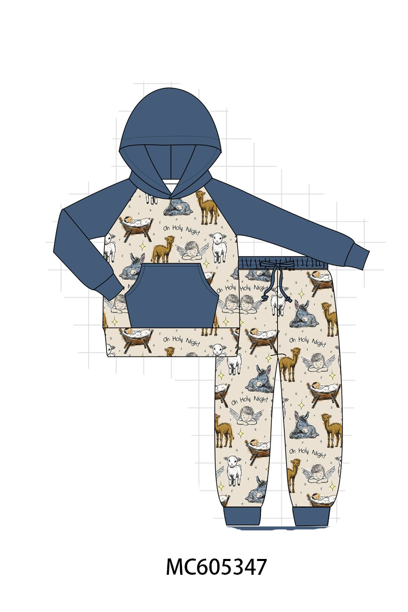PREORDER Navy Night Print Bamboo Collection