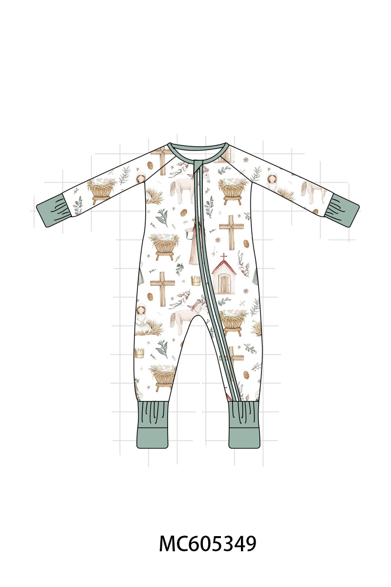 PREORDER Sage Nativity Print Bamboo Collection