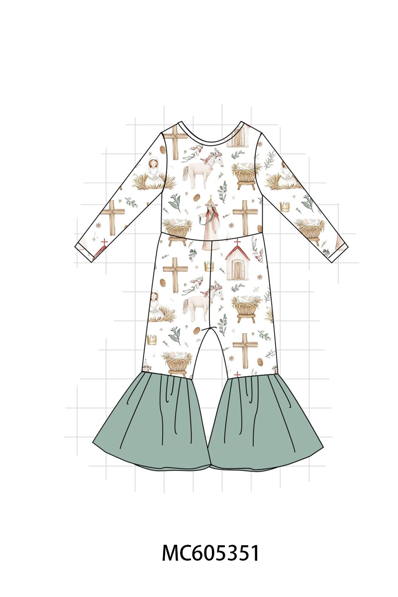 PREORDER Sage Nativity Print Bamboo Collection