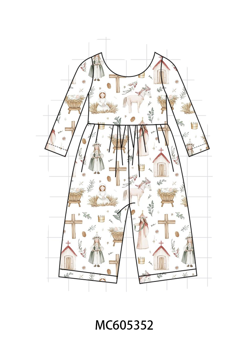PREORDER Sage Nativity Print Bamboo Collection