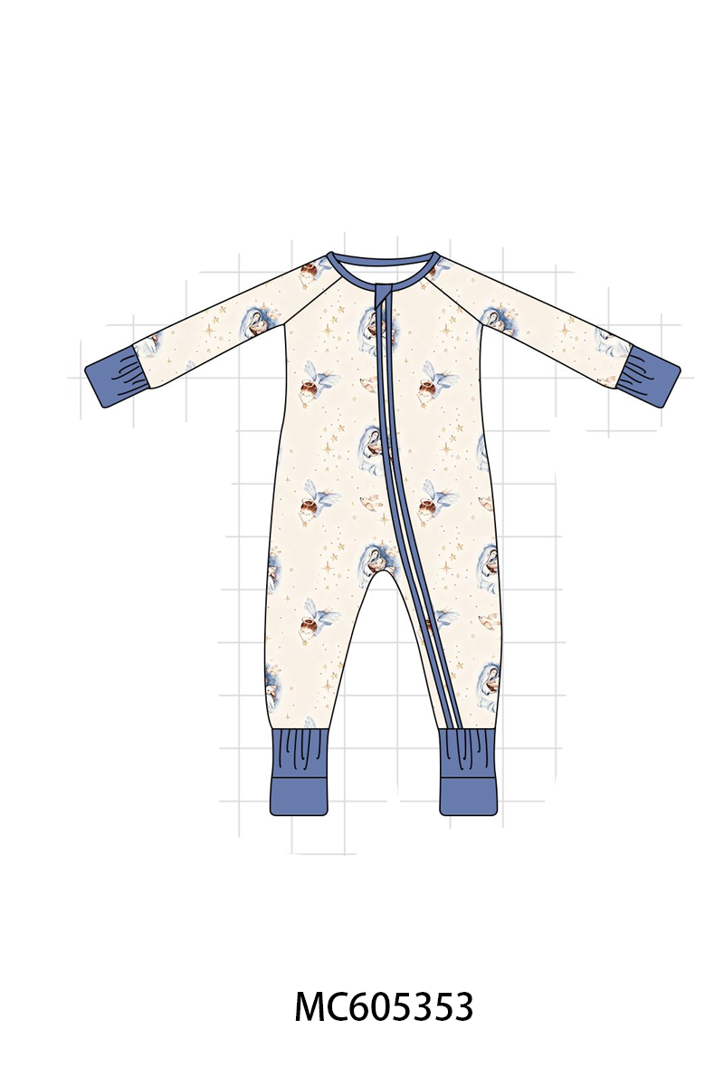 PREORDER Blue nativity Star Print Bamboo Collection