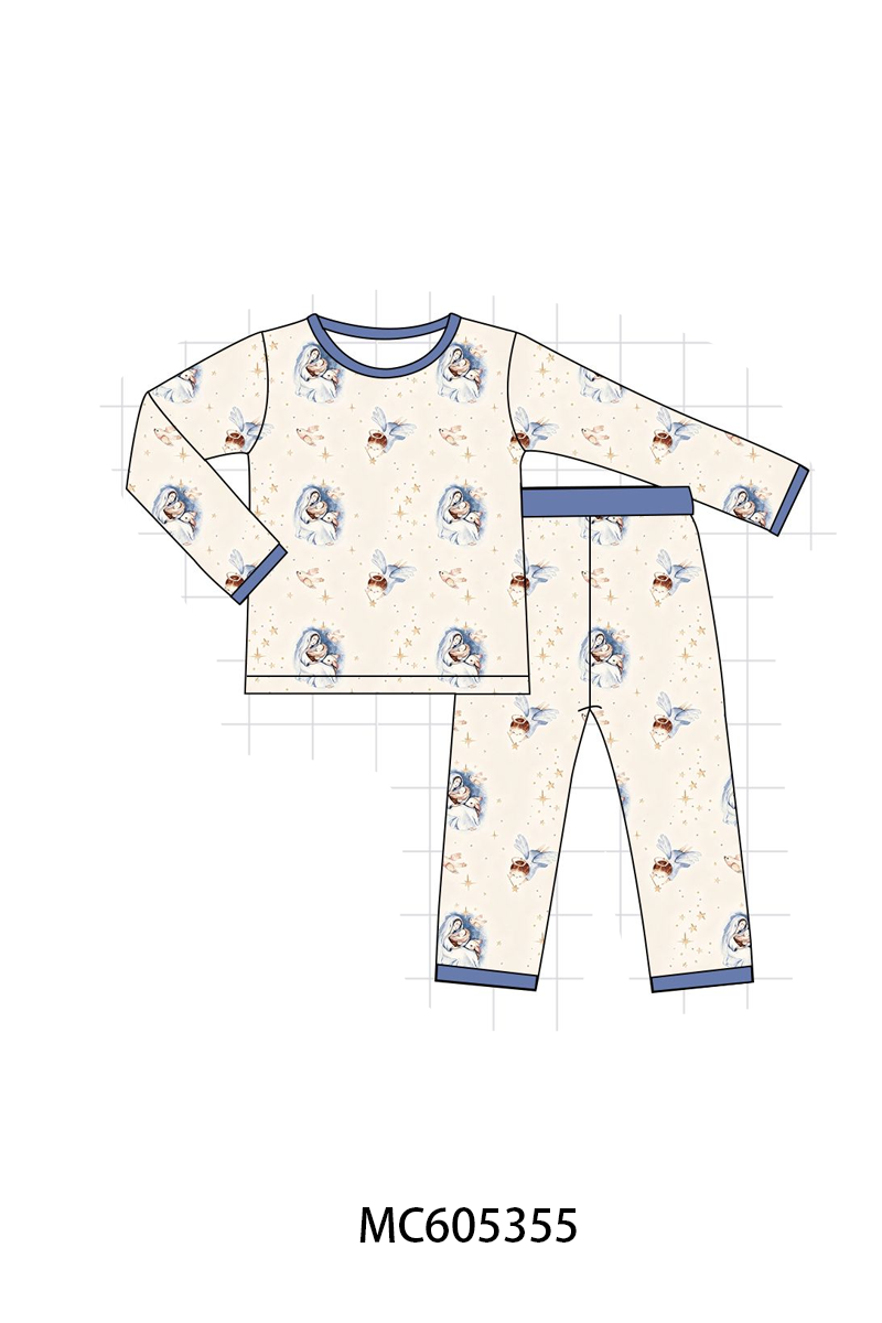 PREORDER Blue nativity Star Print Bamboo Collection
