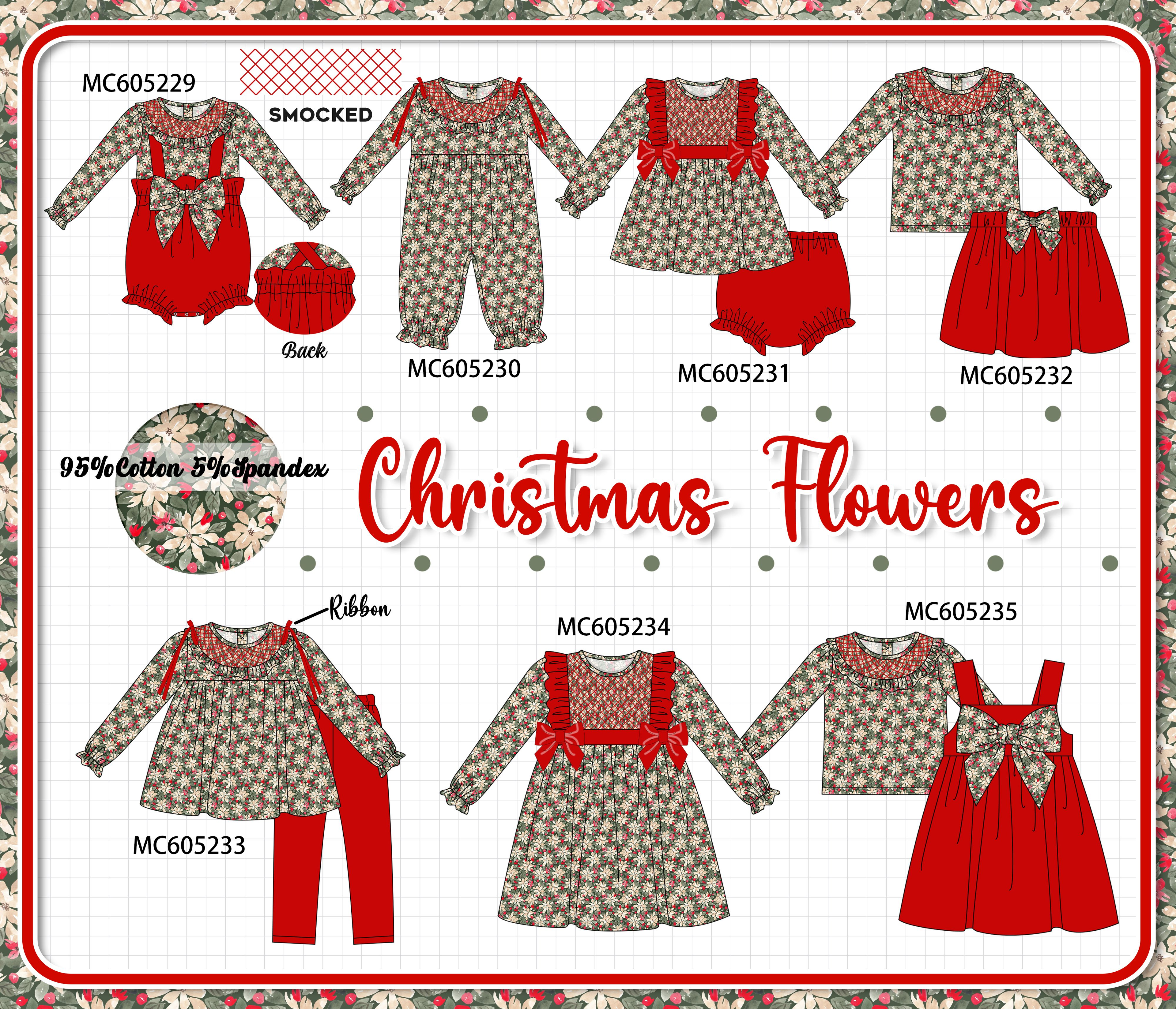 PREORDER Red Floral Smocked Collection