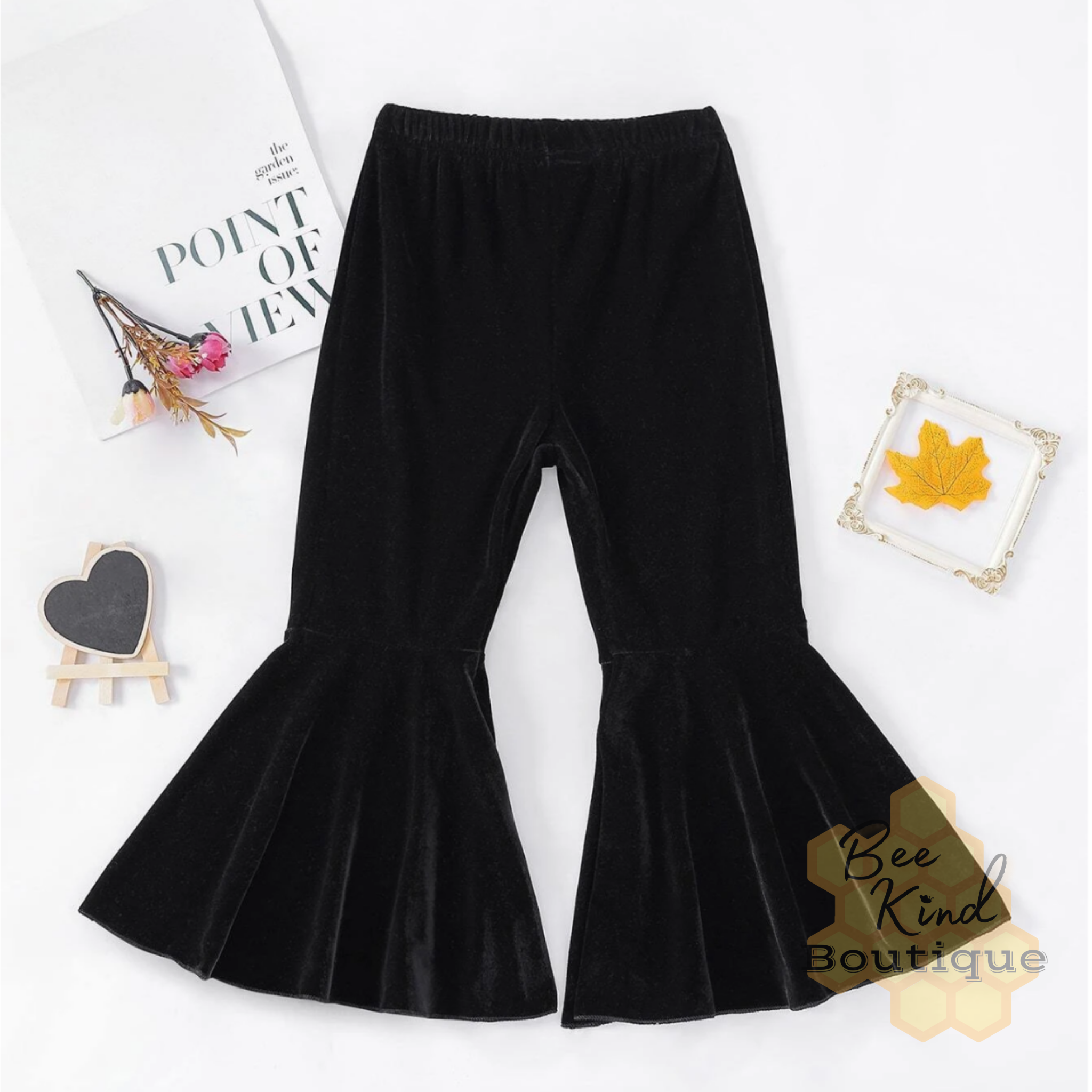 Toddler Velvet Flare Pants