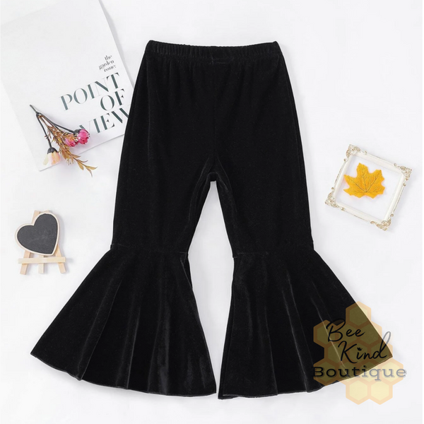 Toddler Velvet Flare Pants