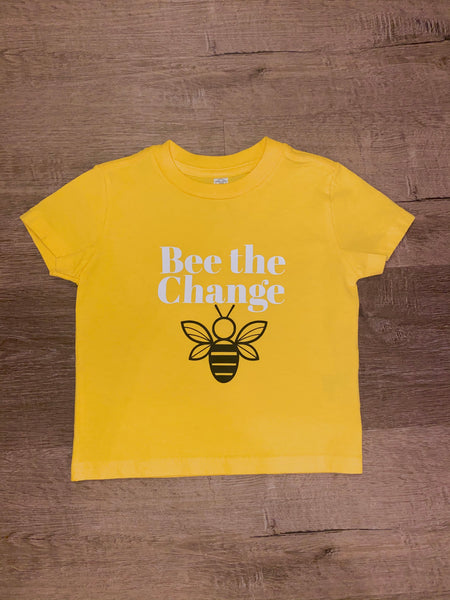 Bee The Change Yellow Tee