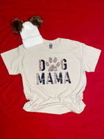 "Dog Mama" Cheetah Print Tee