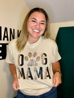 "Dog Mama" Cheetah Print Tee