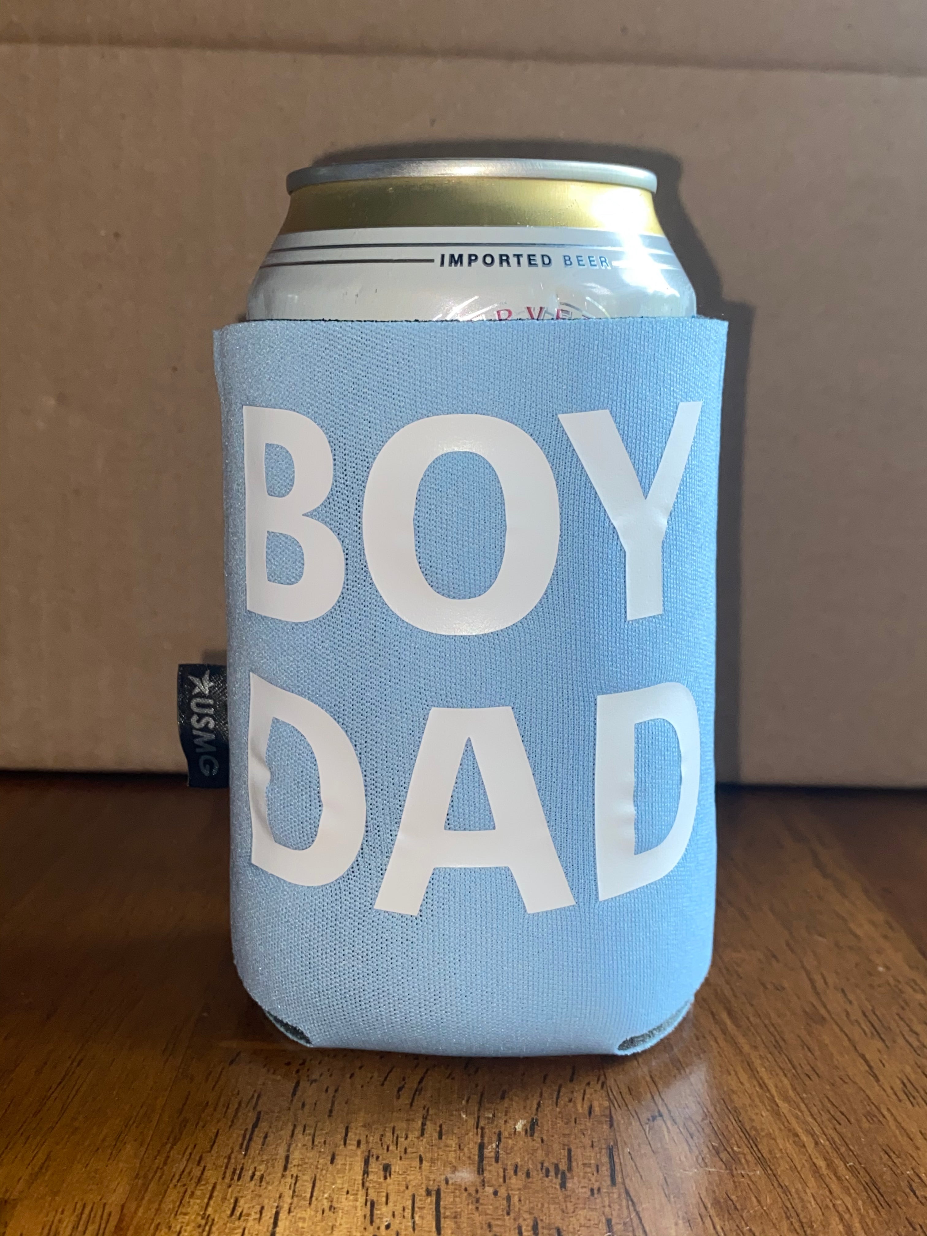 Blue "BOY DAD" Koozie