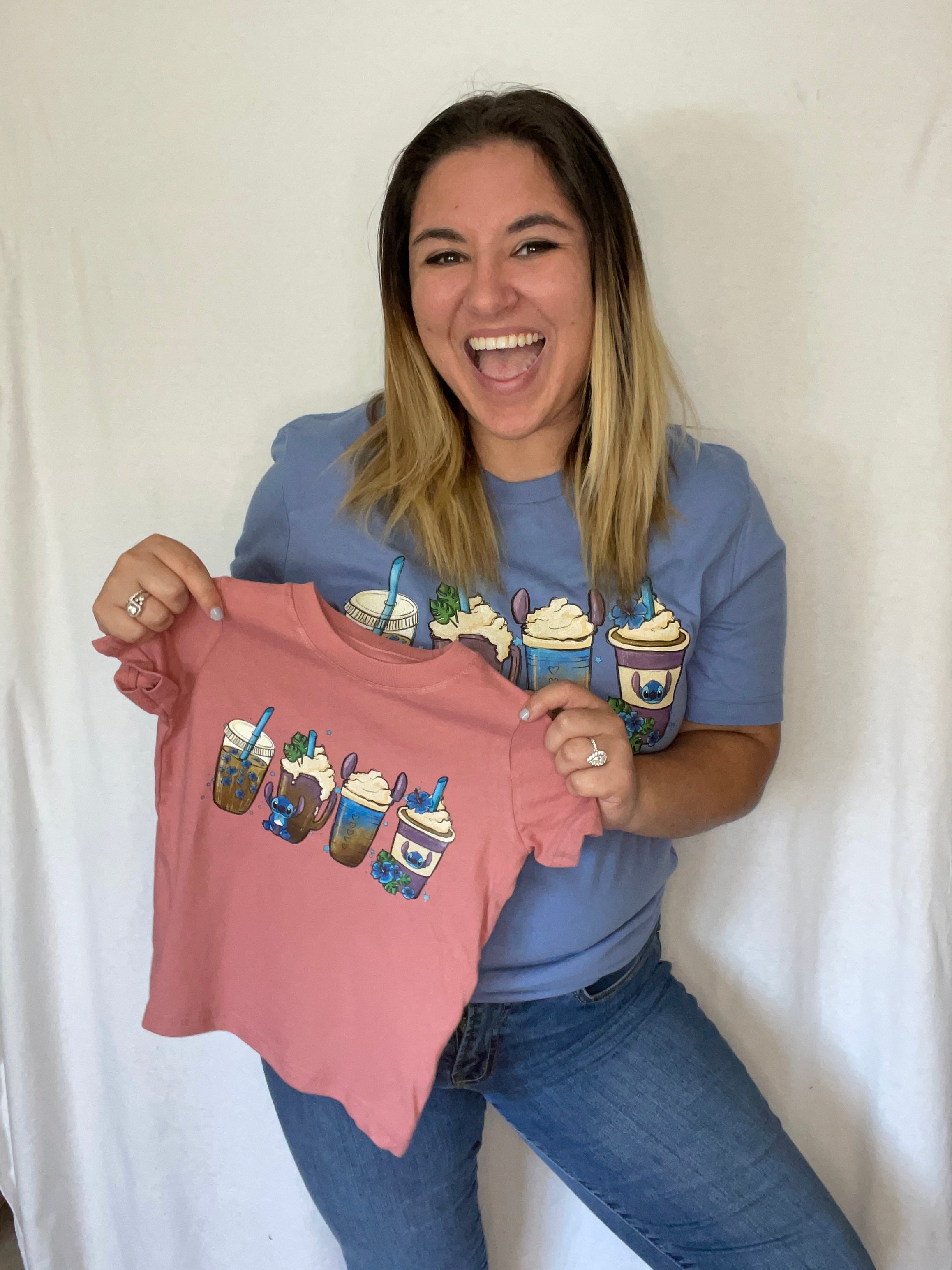 RTS Toddler Alien “Coffee Lineup” GLITTER Graphic