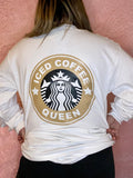 Adult “Iced Coffee Queen” White Long Sleeve