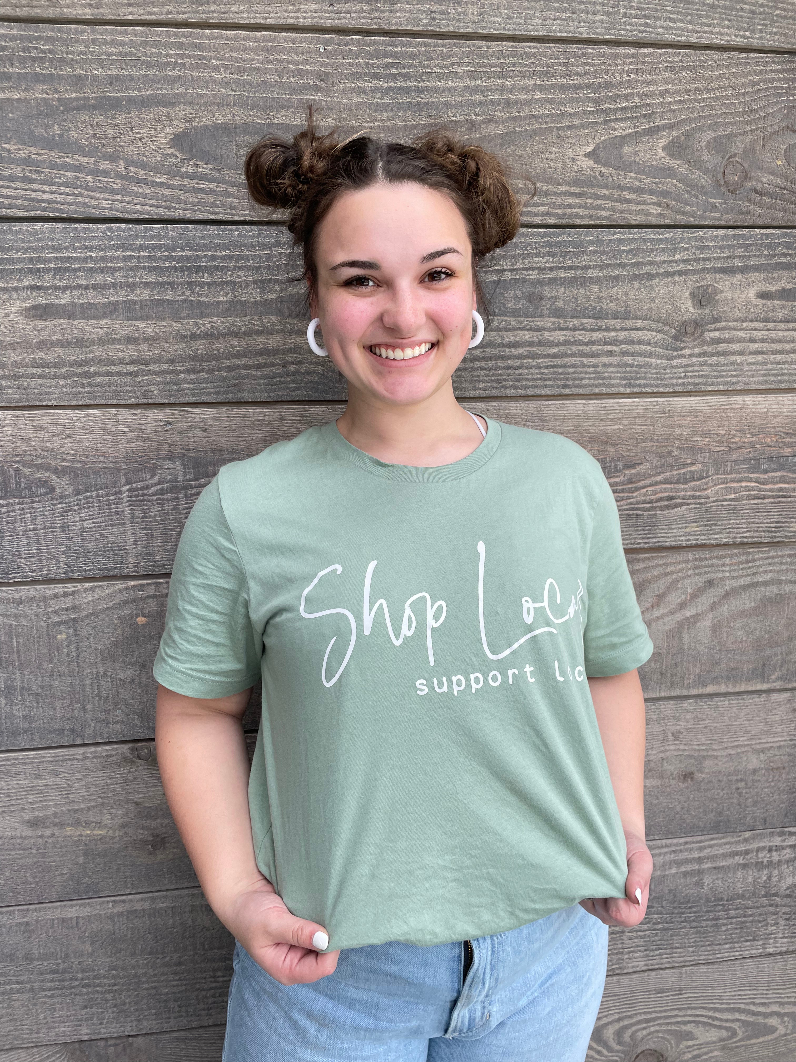 Adult “Shop Local Support Local” Tee